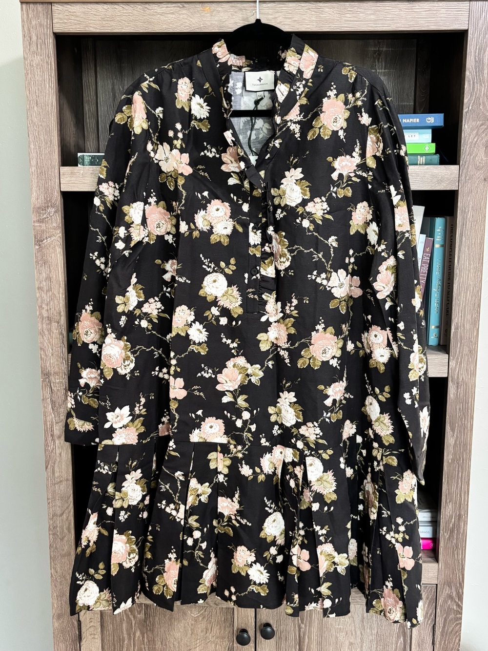 Tuckernuck Midnight Garden Tate Button-Front Dress, Size XXL, NWT